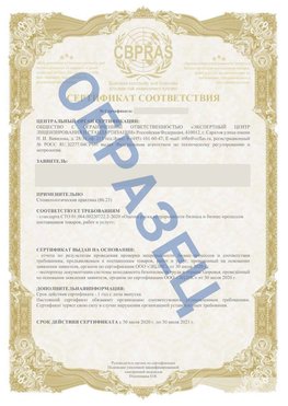 Образец Сертификат СТО 01.064.00220722.2-2020 Новошахтинск Сертификат СТО 01.064.00220722.2-2020 